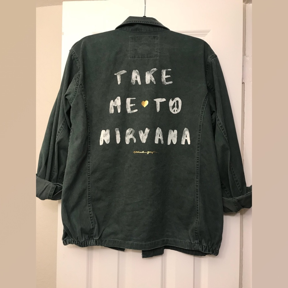 Spiritual Gangster Take Me To Nirvana Army Jacket